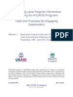 Community-Level Program Information Reporting For HIV/AIDS Programs Tools and Processes For Engaging Stakeholders