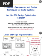 Lec20 RTL Design