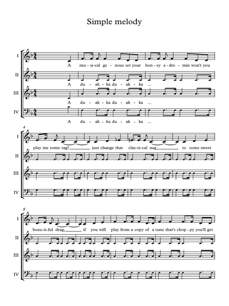 Simple Melody PDF | PDF