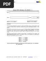 Sample MICA Admissions Test (MICAT) - 2