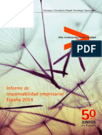 Accenture Informe Responsabilidad Empresarial Espana 2014