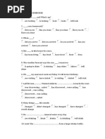 Multiple Choice Exercises Tenses 1