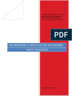 Curs ID - Matematica Aplicata in Economie - Anul 1 PDF