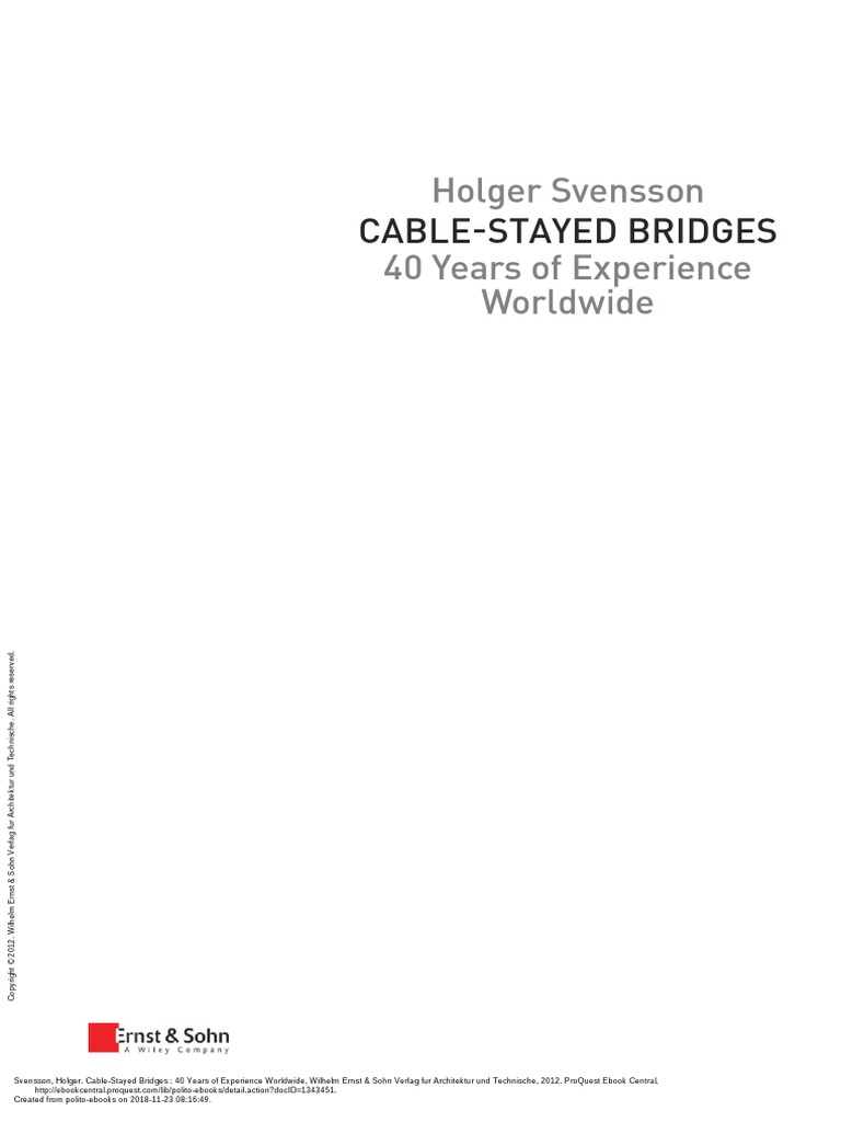 CableStayed Bridges 40 Years of Experience Worldw... (Half Title