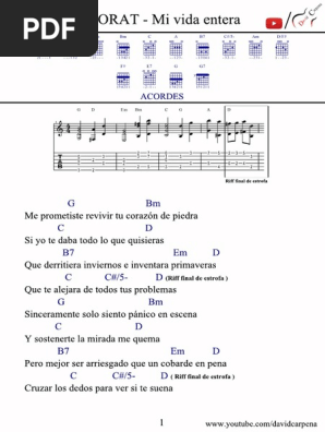 Quema Mi Vida Acordes