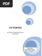 Synopsis: Student Information System