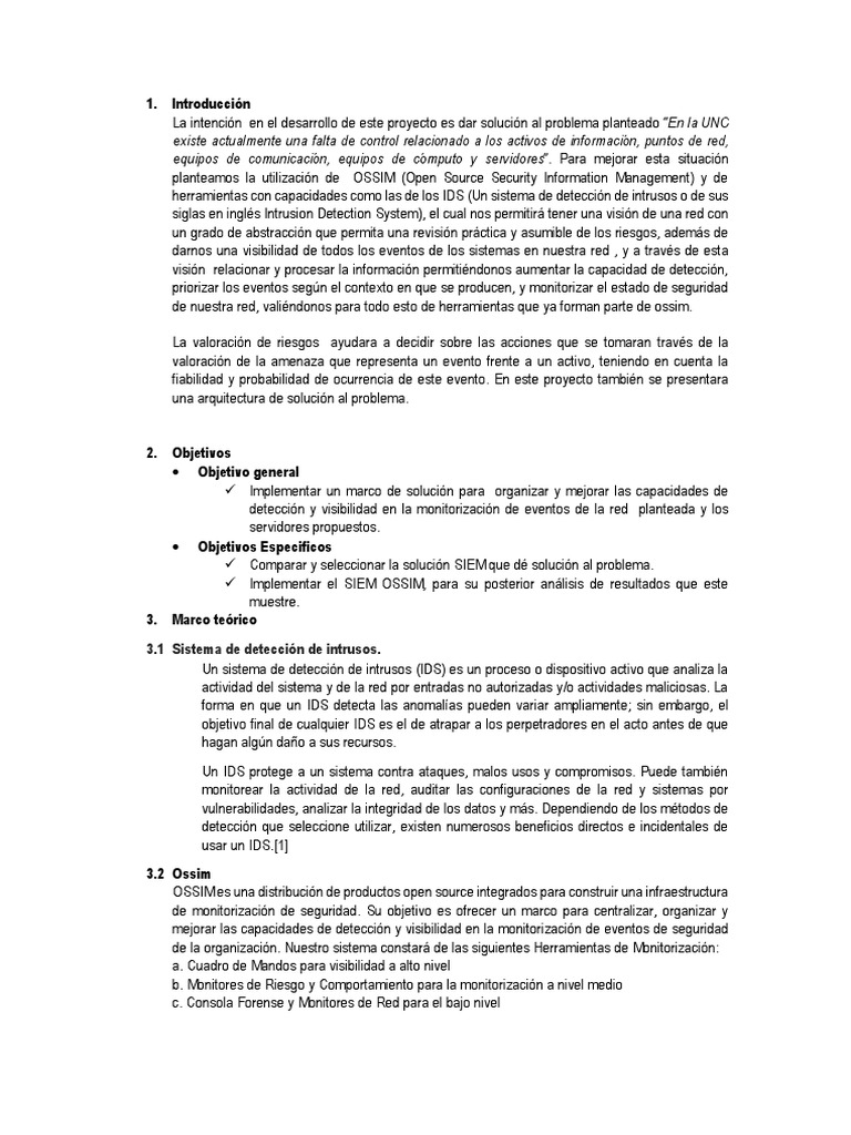 Implementación de OSSIM para Seguridad Informática | PDF | Mongo Db ...