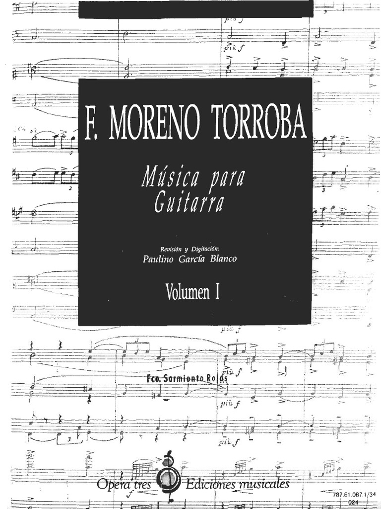 Moreno Torroba Madroños Per Chitarra | Spartito Per Chitarra Solista Classica Spagnola