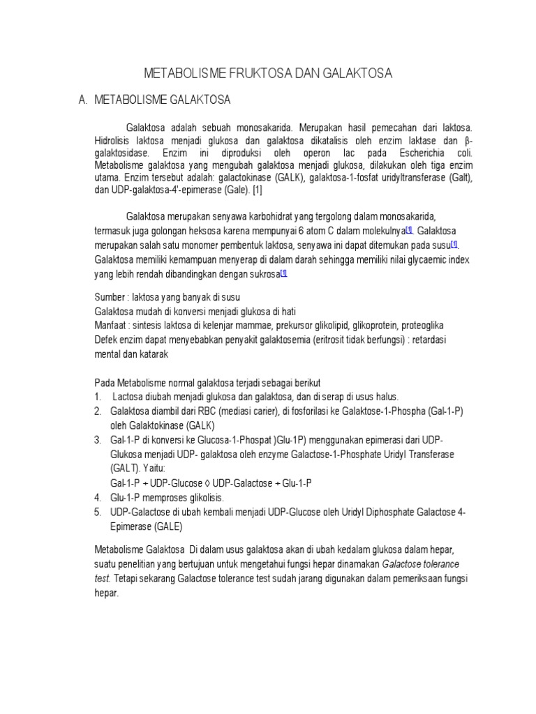 Metabolisme Fruktosa Dan Galaktosa