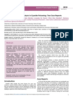 Forensic Toxicological Analysis in Cyanide Poisoning Two Case Reports