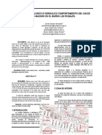 Estudio Hidrologico e Hidraulico Comportamiento Del Cauce Caño Maizaro en El Barrio Los Rosales.