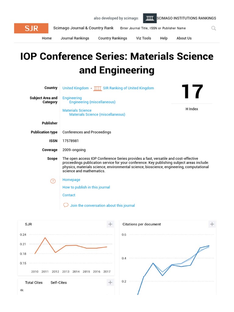 IOP Conference Series Materials Science and Engineering PDF
