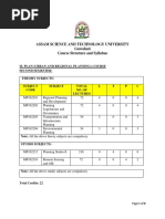 Assam Science and Technology University Guwahati Course Structure and Syllabus