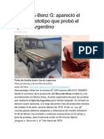 Mercedes Benz G Apareció El Primer Prototipo Que Probó El Ejército Argentino