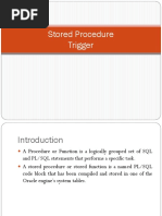 Stored Procedure Trigger