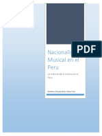 La Musica en El Nacionalismo en El Peru