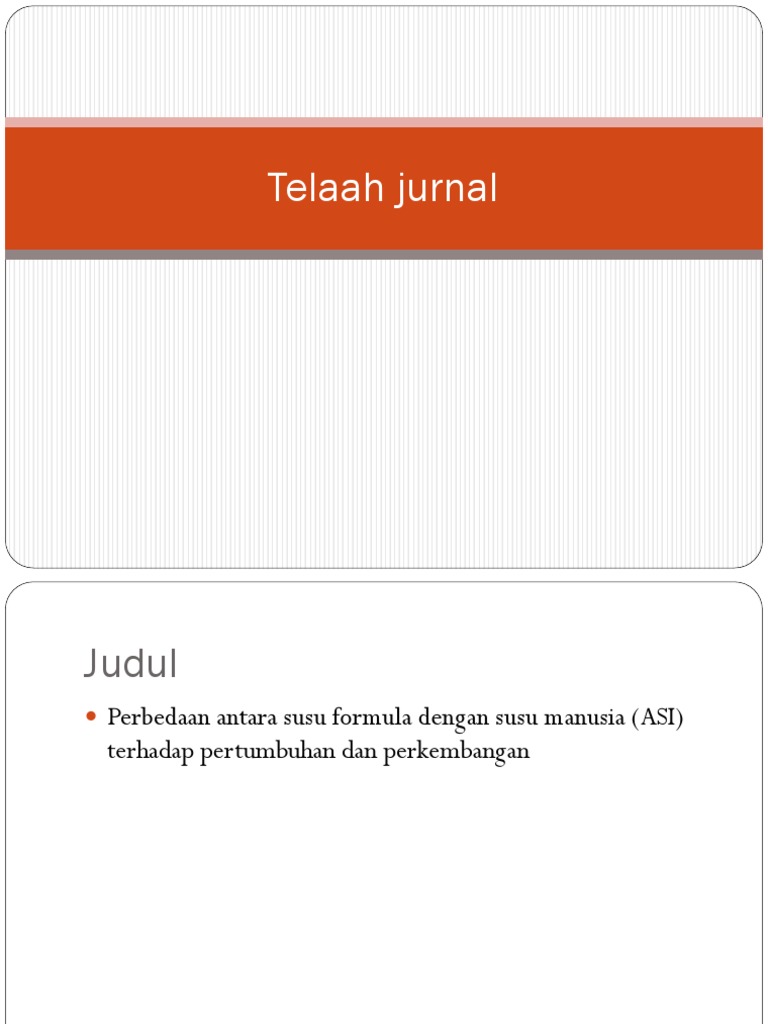 Telaah Jurnal | PDF