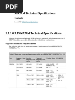 MRFUd Technical Specifications