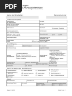 Personalfragebogen Minijob 2013