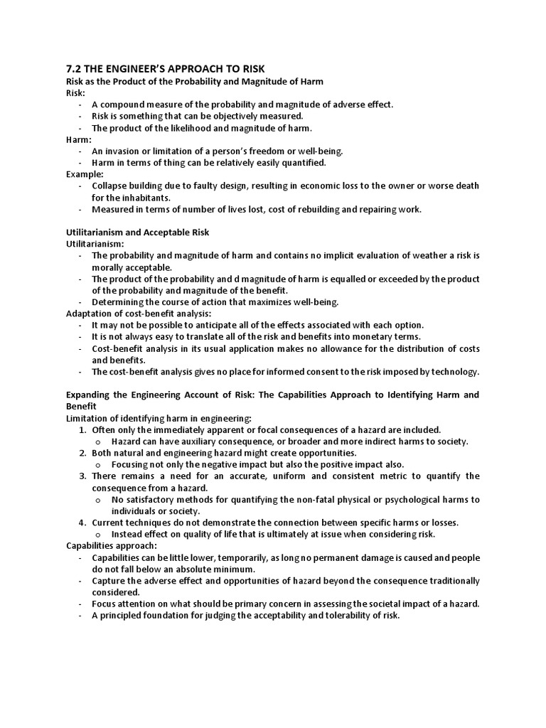 Engineering Risk and Harm Analysis | PDF | Hazards | Risk