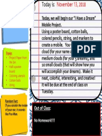 Out of Class: No Homework!!!!: Identify The Course Goals and Their Significance To You