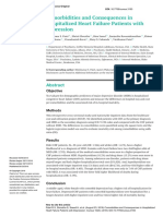 Comorbidities and Consequences in Hospitalized Heart Failure Patients With Depression