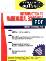 Schaum Introduction To Mathematical Economics PDF