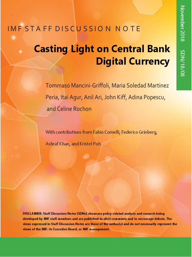 IMF Digital Currency PDF Central Banks Money