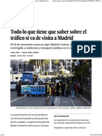 Todo Lo Que Tiene Que Saber Sobre El Tráfico Si Va de Visita A Madrid