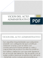 Vicios Del Acto Administrativo