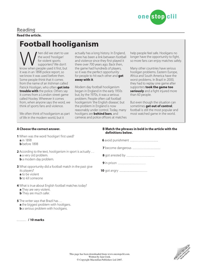 Football Hooliganism Edited PDF | PDF | Association Football | Sports