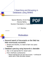 Keyword Searching and Browsing in Databases Using BANKS