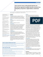 2018 Education Plus Exercise Versus Corticosteroid Injection Use Versus a Wait and See Approach on Global Outcome and Pain From Gluteal Tendinopathy; Prospective, Single Blinded, Randomised Clinical Trial