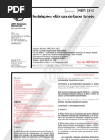 NBR 5410 Abnt Instalações Elétricas De Baixa Tensão