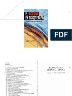 1999 El Focusing en Psicoterapia Manual Del Metodo Experiencial Gendlin PDF