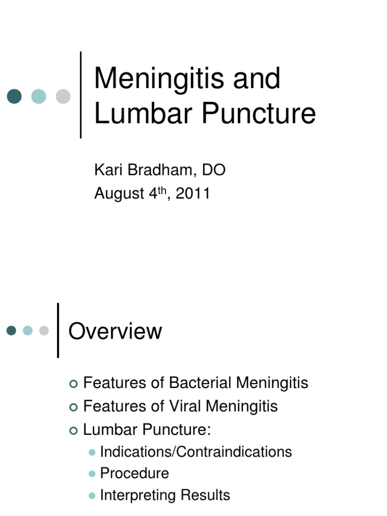 Meningitis August 4 2011.ppt Meningitis Cerebrospinal Fluid