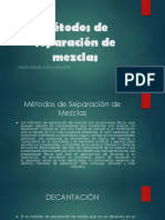 Métodos de Separación de Mezclas