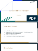 Focused Peer Review