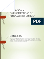 Definición y Características Del Pensamiento Crítico