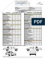 Check List de Camioneta Stautek