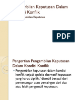 Materi 7 Pengambilan Keputusan Dalam Kondisi Konflik