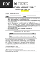 SOLUTIONS ADM2302 Midterm Exam W18 Final Version - Posted PDF