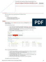 Fortinet Knowledge Base - How To Install and Configure FortiClient SSLVPN in Linux PDF