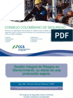 Gestión Integral de Riesgos en Mantenimiento - PPT - 46 Congreso CCS - 2013