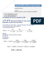 Ejemplo de Cálculo Del VAN y TIR