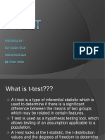 What is a t-test