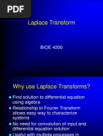 Laplace Transform: BIOE 4200