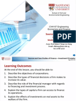 Sources and Case Studies of Finance - Investment Principles