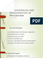 Benefits and Drawbacks of Pragmatism in Education