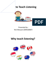 How To Teach Listening